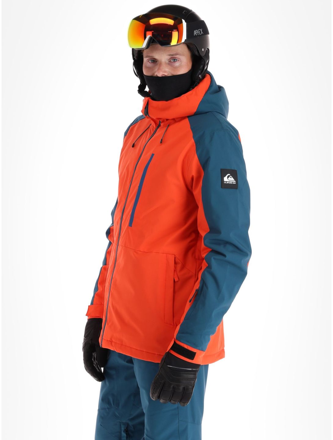 Quiksilver, Mission Block ski-jas heren Grenadine rood, zwart 