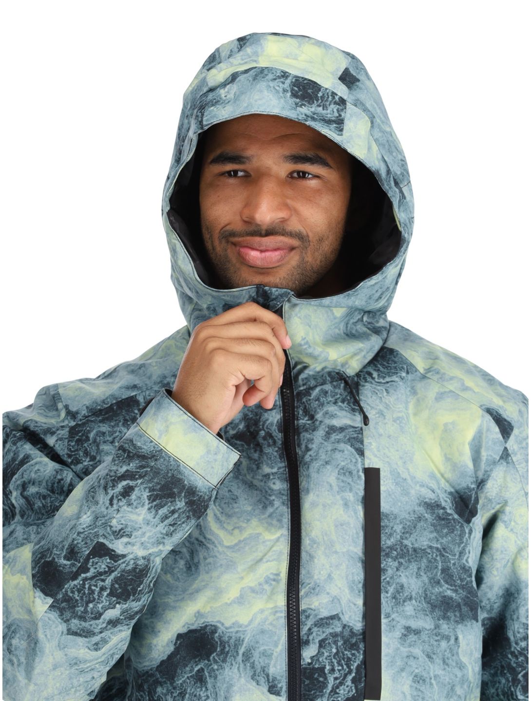 Quiksilver, Mission Printed ski-jas heren Space Stone Celery Green groen 