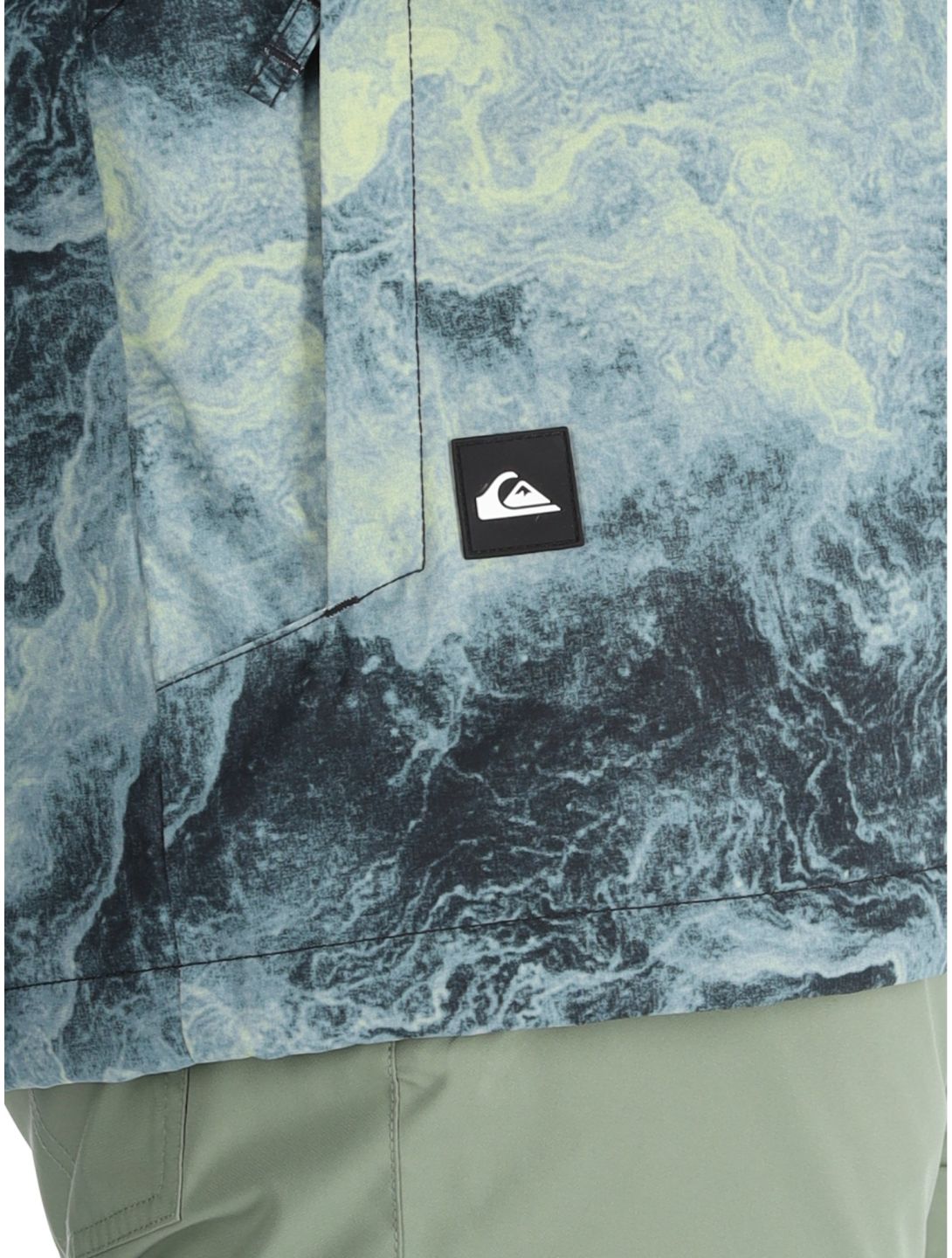 Quiksilver, Mission Printed ski-jas heren Space Stone Celery Green groen 