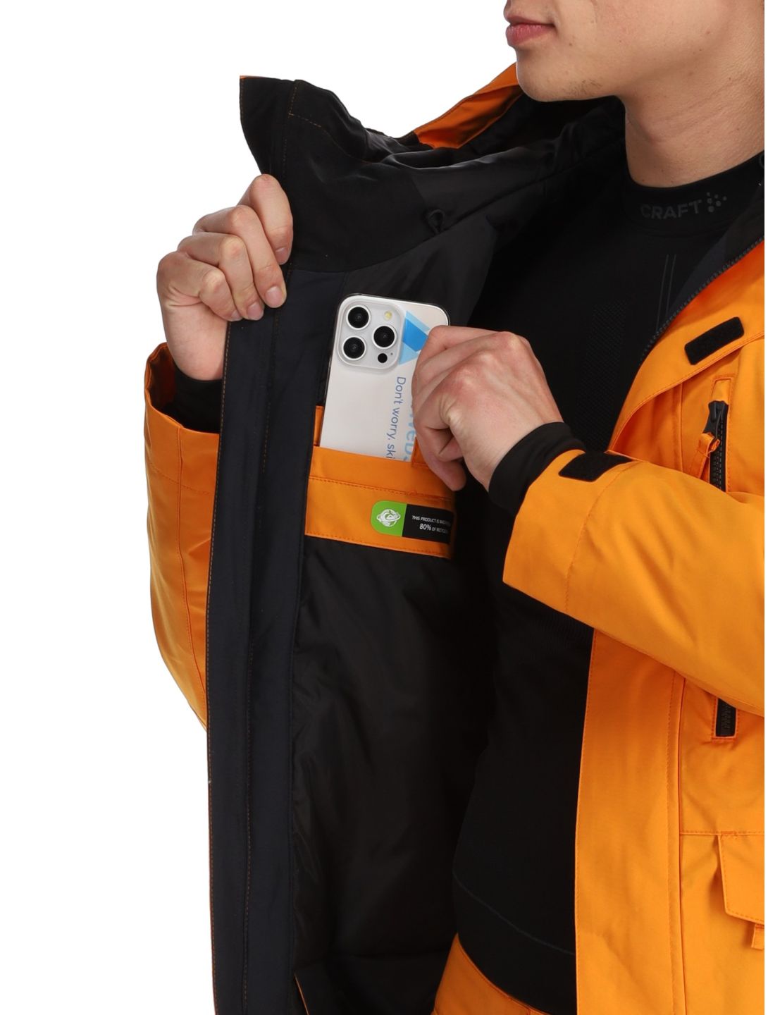 Quiksilver, Mission Solid ski-jas heren Orange Pepper oranje 