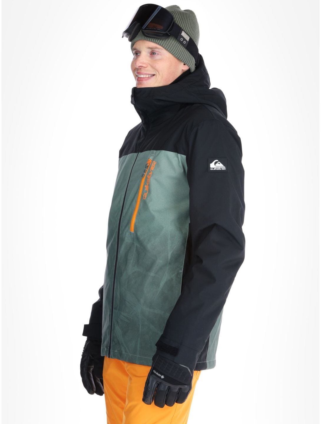 Quiksilver, Morton ski-jas heren Gradient Iced Sea Spray groen, zwart 