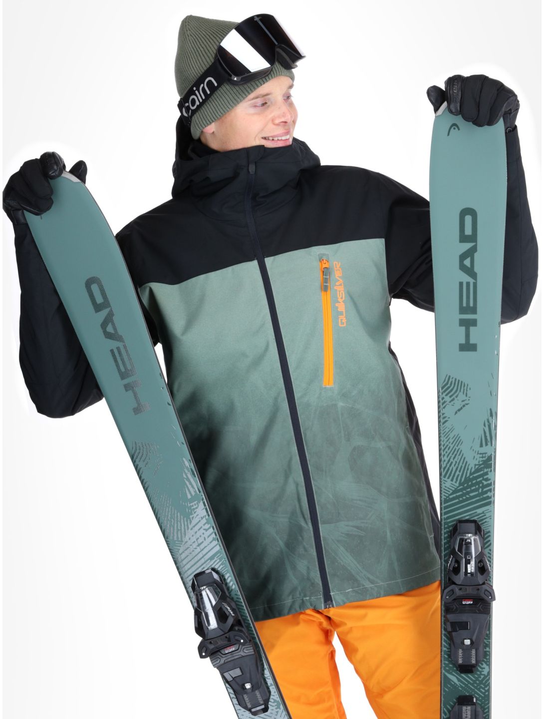 Quiksilver, Morton ski-jas heren Gradient Iced Sea Spray groen, zwart 