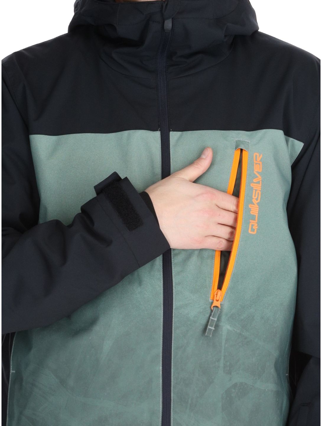 Quiksilver, Morton ski-jas heren Gradient Iced Sea Spray groen, zwart 