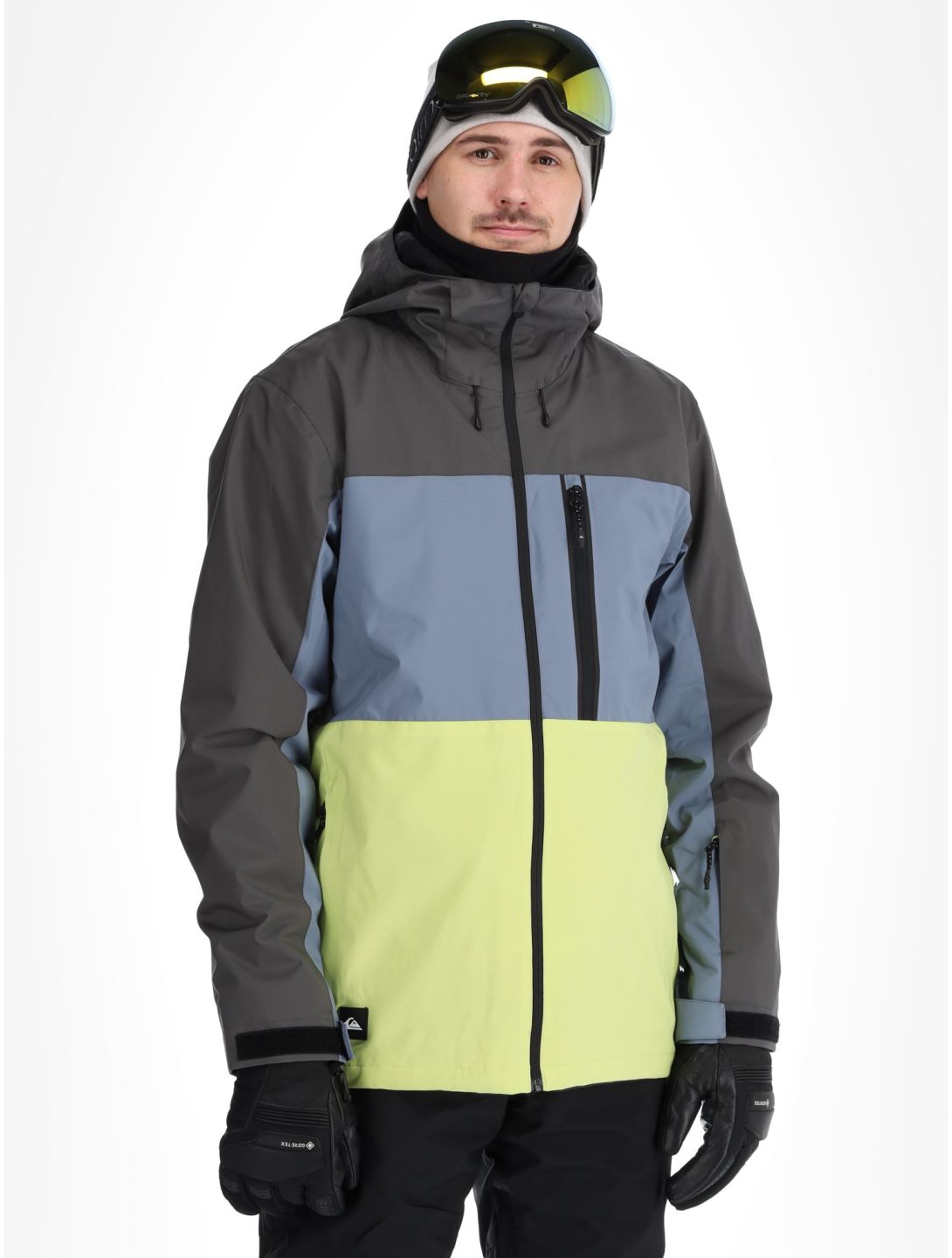 Quiksilver, Sycamore ski-jas heren Dark Shadow blauw, grijs, groen 