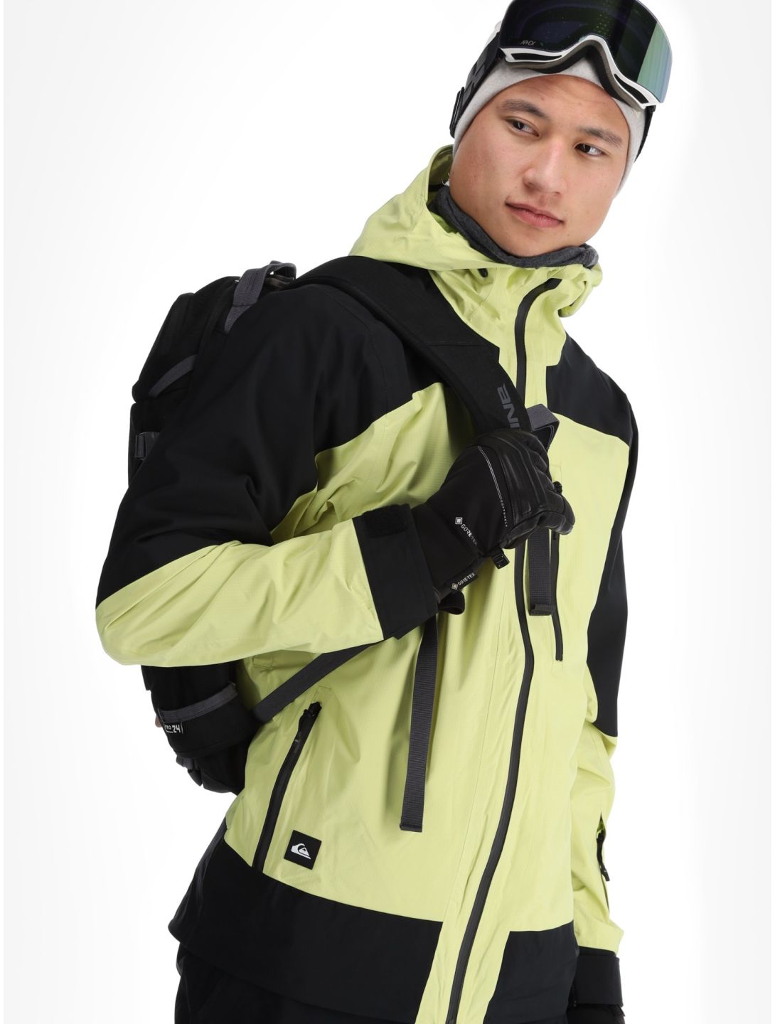 Quiksilver, Ultralight 20K ski-jas heren Celery Green groen, zwart 