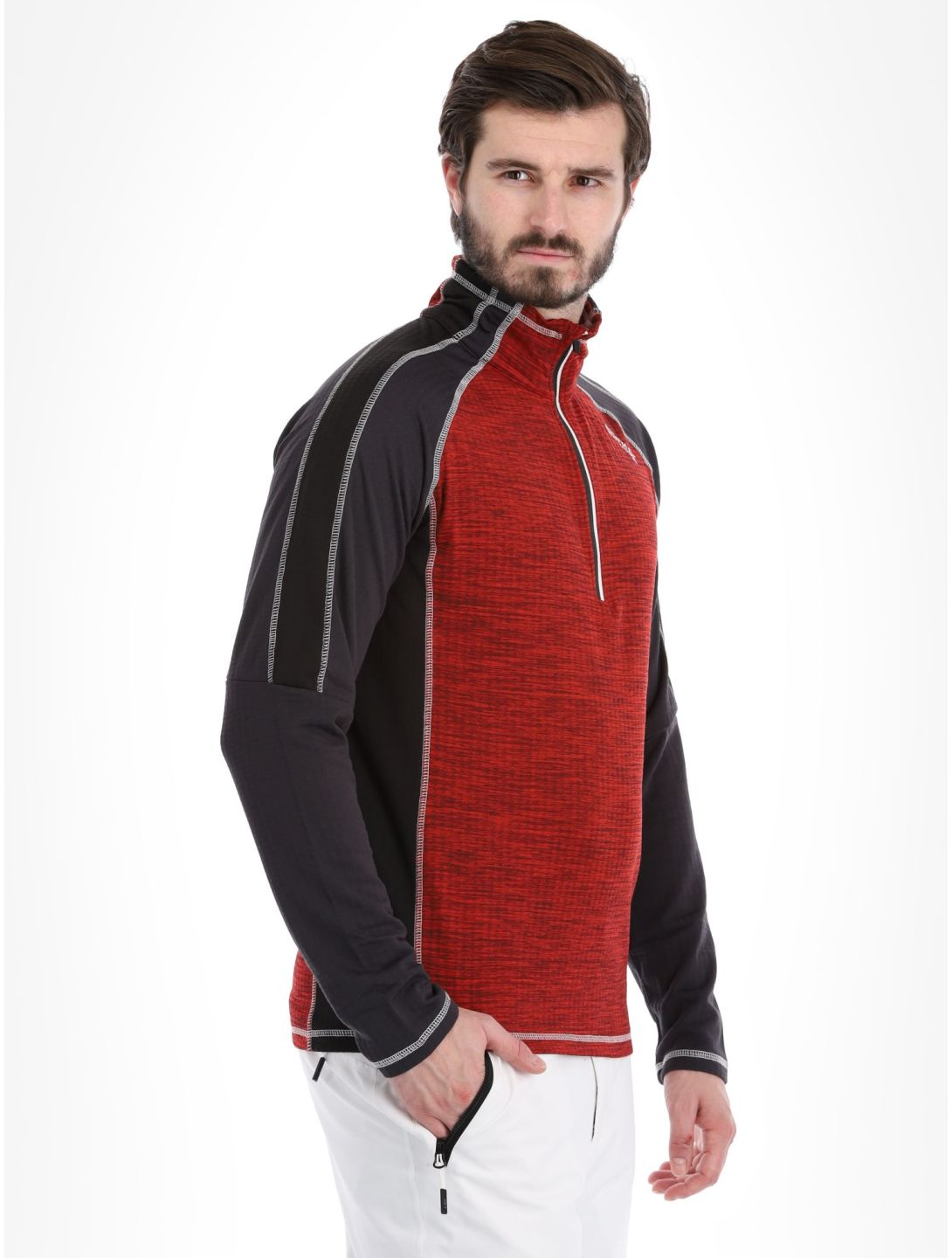 Regatta, Hepley skipully heren Danger Red / Ash grijs, rood 