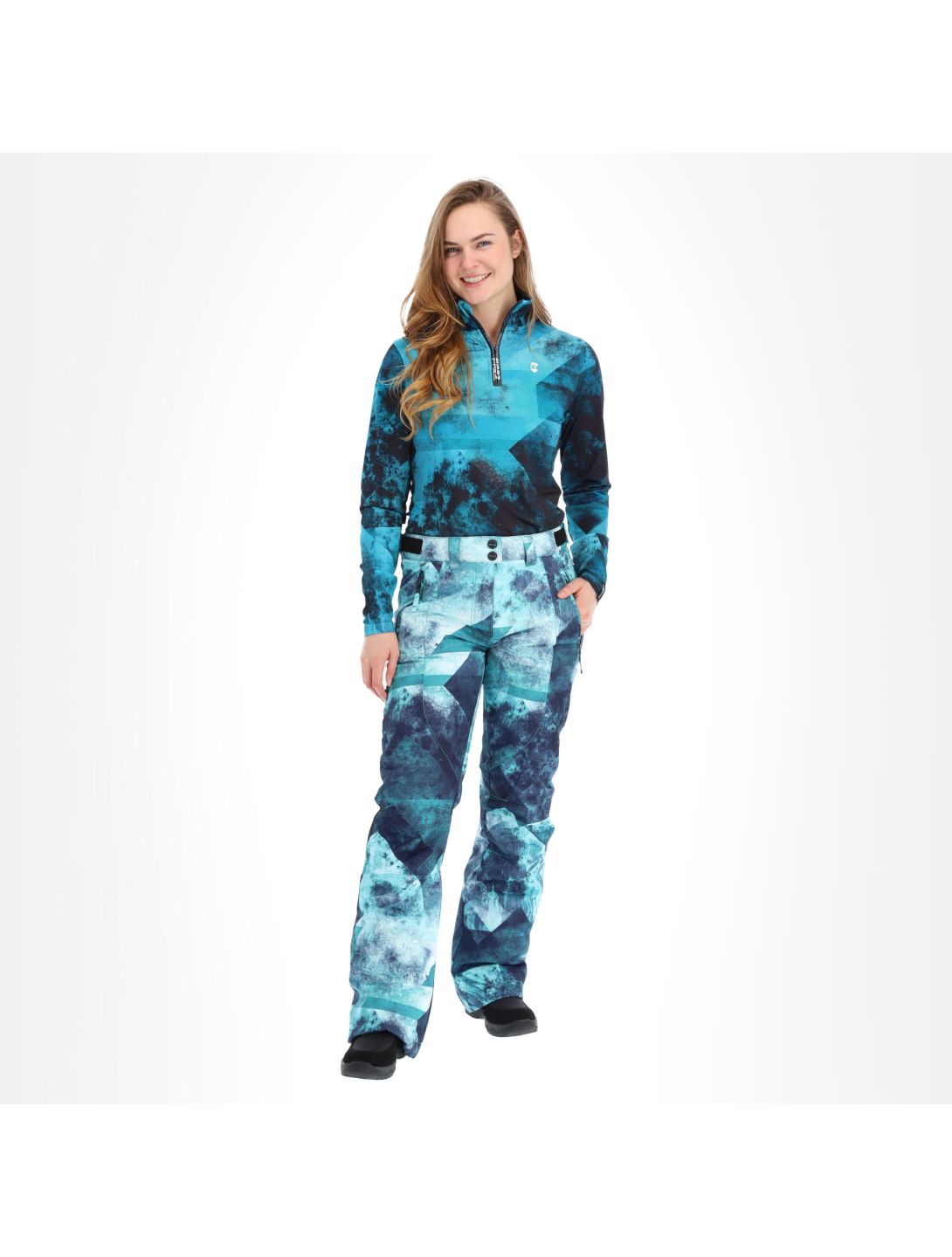 Rehall, Abbey-R skibroek dames graphic aqua Blauw