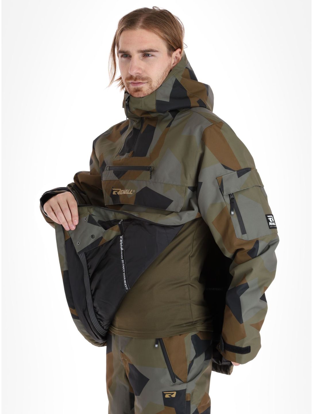 Rehall, Artrix-R winter anorak heren Camo Olive groen 