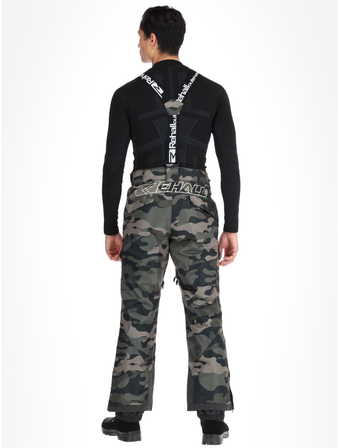 Rehall, Backbone-R skibroek heren Camo Black groen, zwart 