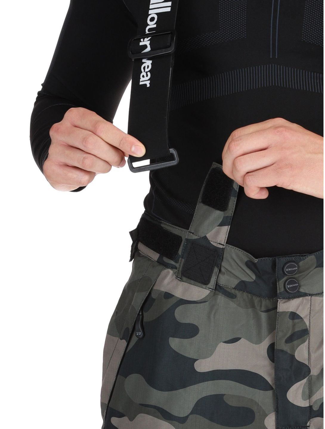 Rehall, Backbone-R skibroek heren Camo Black groen, zwart 