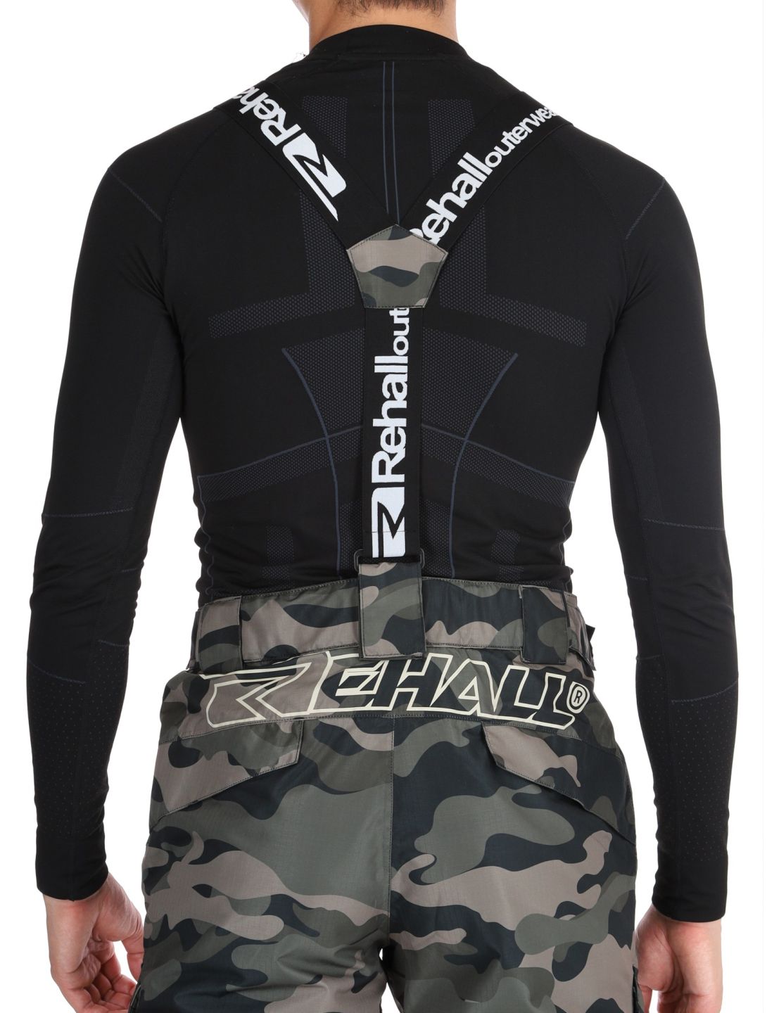 Rehall, Backbone-R skibroek heren Camo Black groen, zwart 