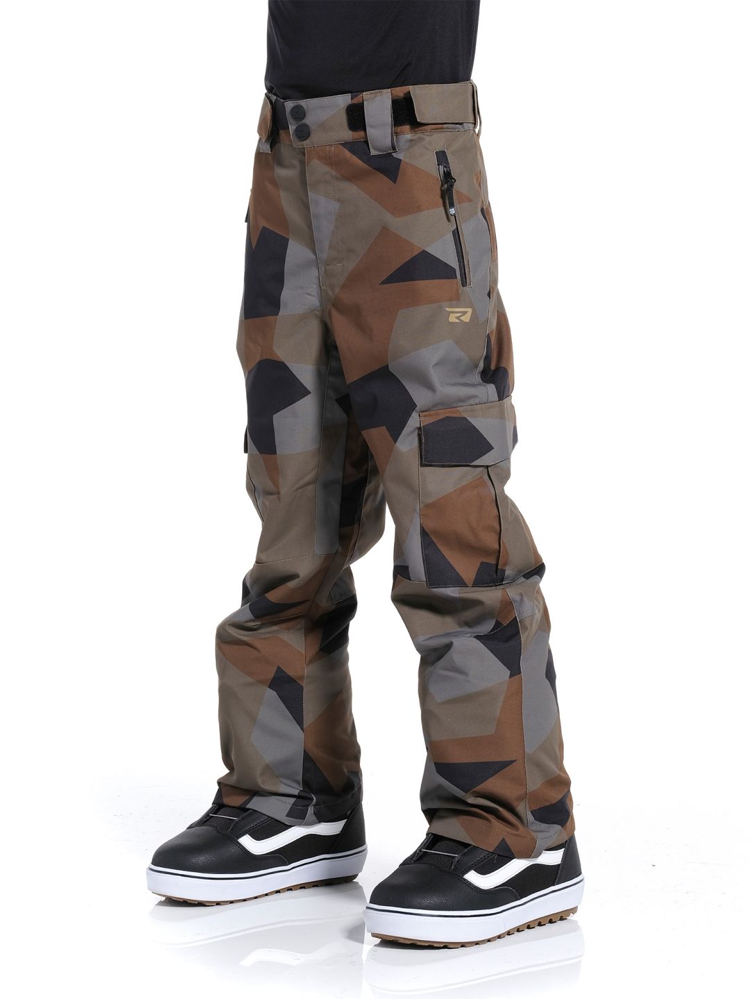 Rehall, Buzz-R-Jr. skibroek kinderen Camo Olive groen 