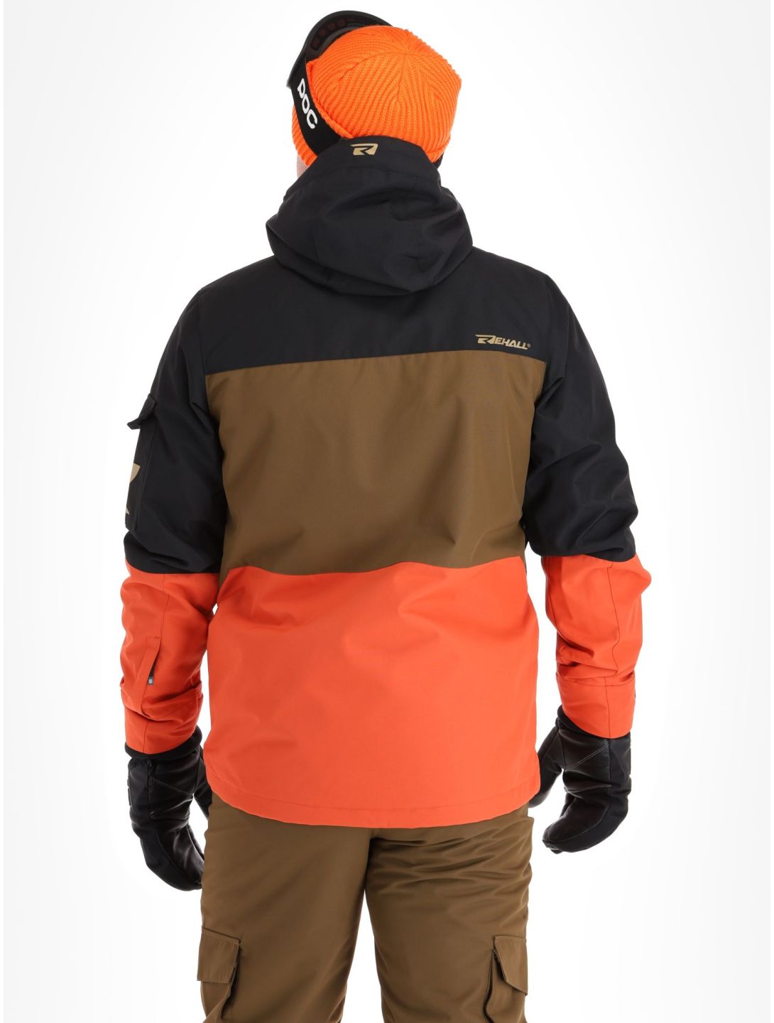 Rehall, Carls-R ski-jas heren Rust blauw, bruin, oranje 