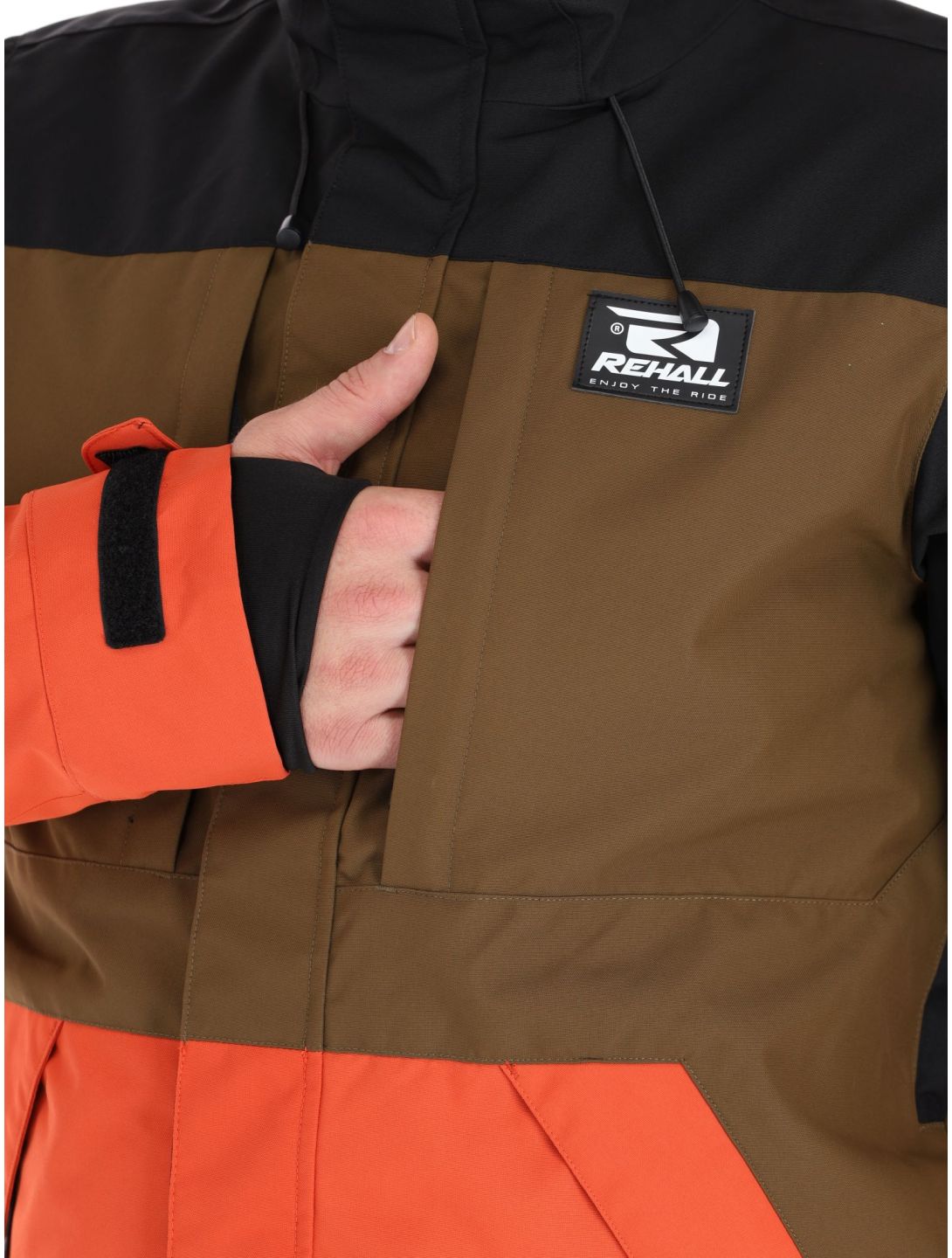 Rehall, Carls-R ski-jas heren Rust blauw, bruin, oranje 