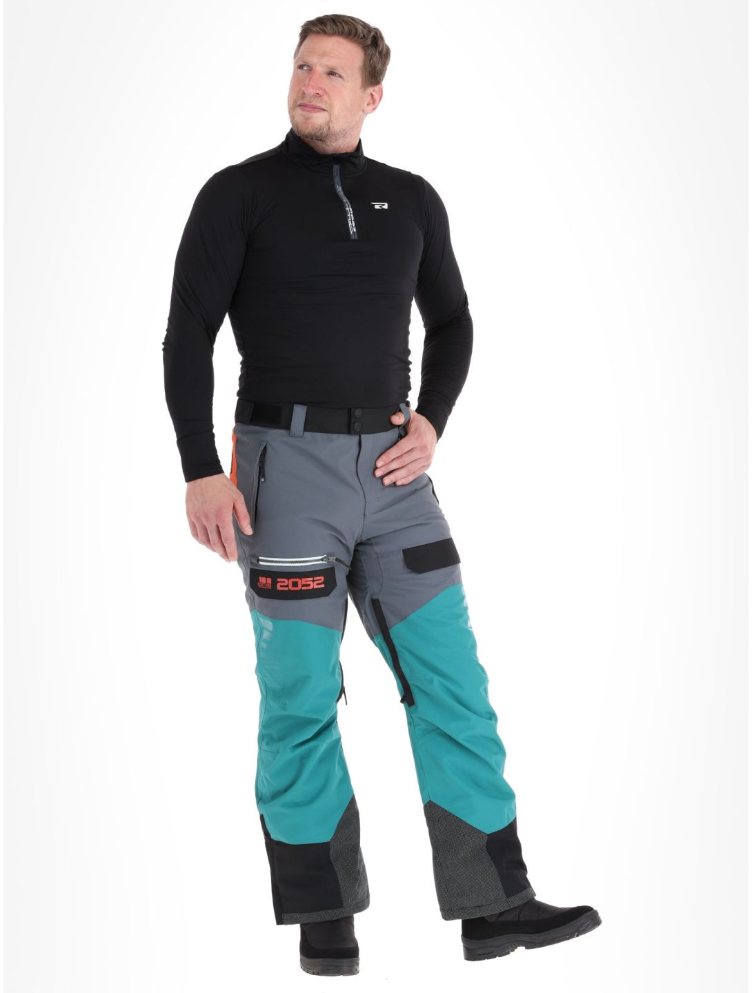 Rehall, Carlton-R skibroek heren Teal green blauw, grijs 