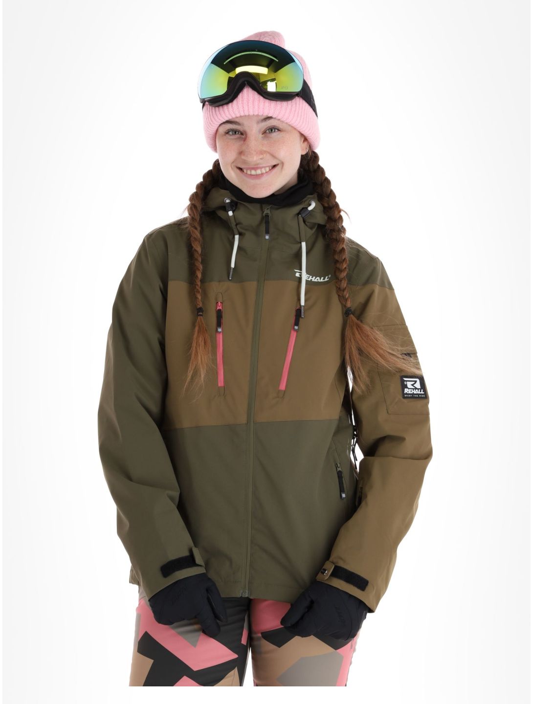 Rehall, Caro-R ski-jas dames Olive groen 