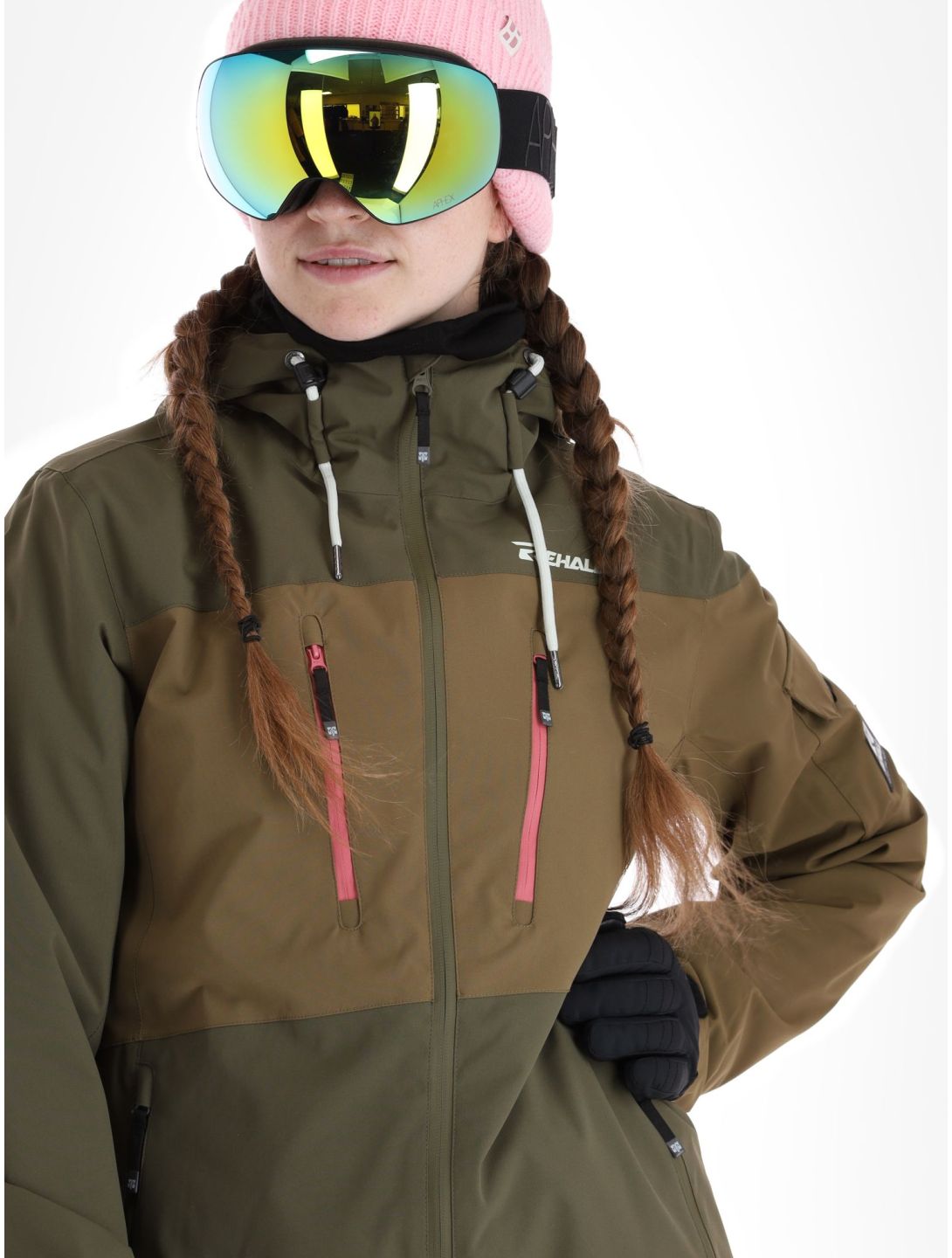 Rehall, Caro-R ski-jas dames Olive groen 