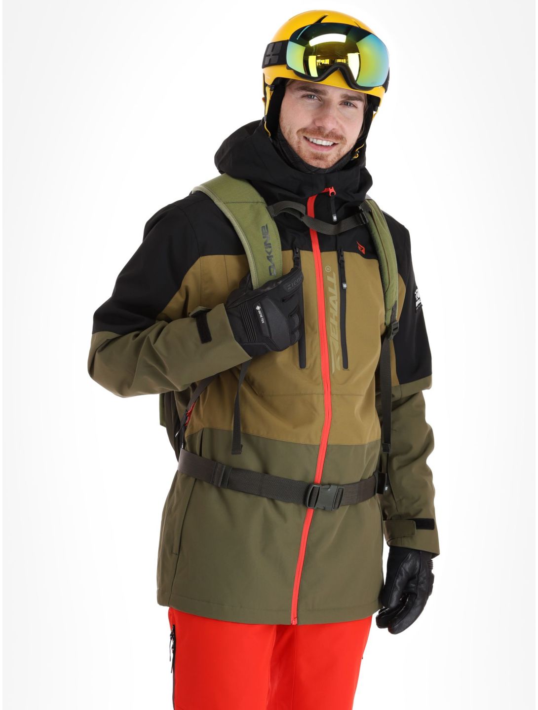 Rehall, Cropp-R ski-jas heren Military bruin, groen, zwart 