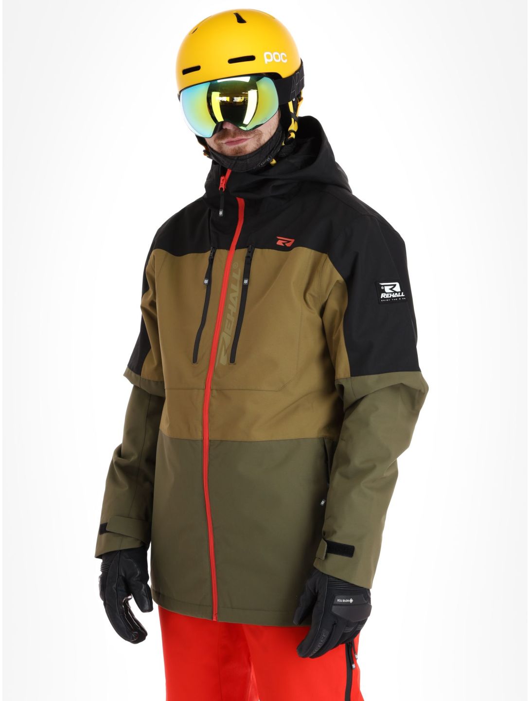 Rehall, Cropp-R ski-jas heren Military bruin, groen, zwart 