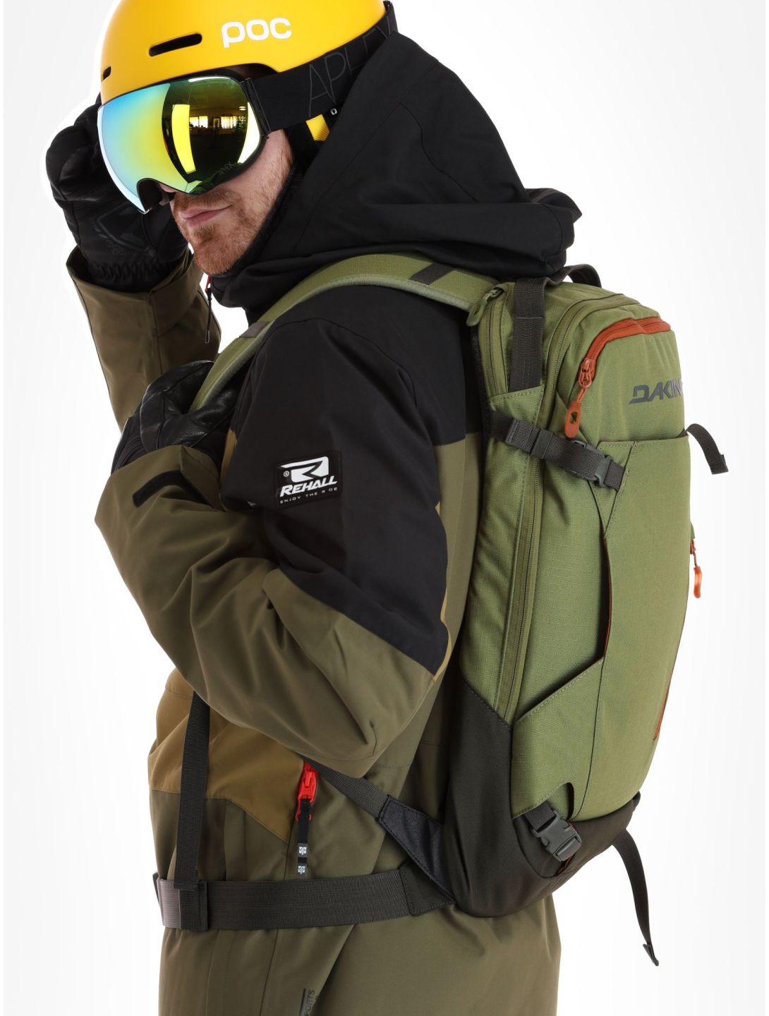 Rehall, Cropp-R ski-jas heren Military bruin, groen, zwart 