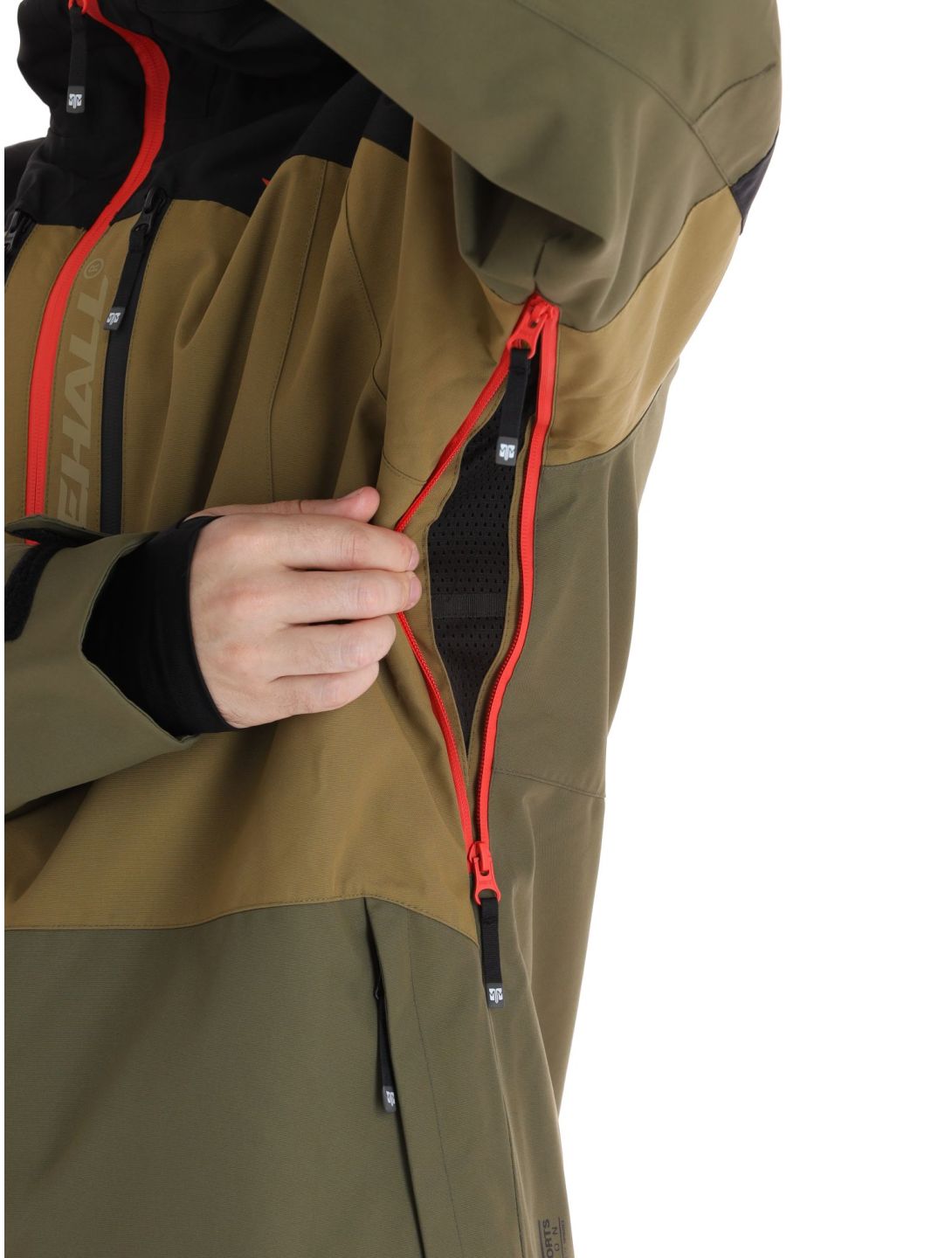 Rehall, Cropp-R ski-jas heren Military bruin, groen, zwart 