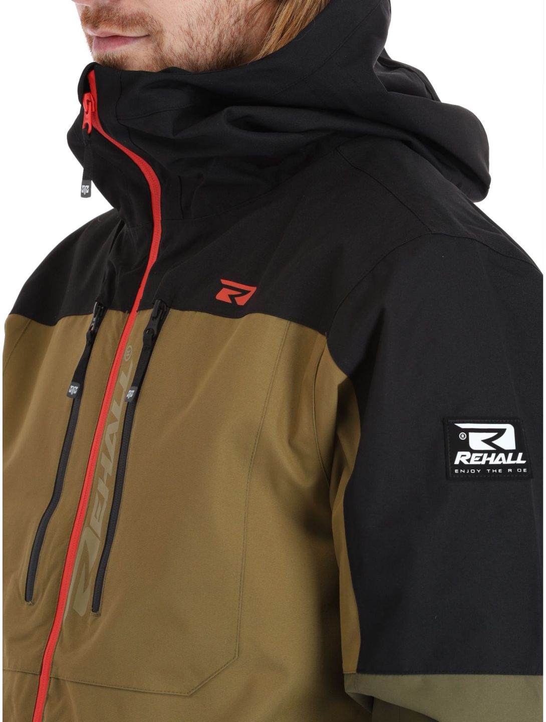 Rehall, Cropp-R ski-jas heren Military bruin, groen, zwart 