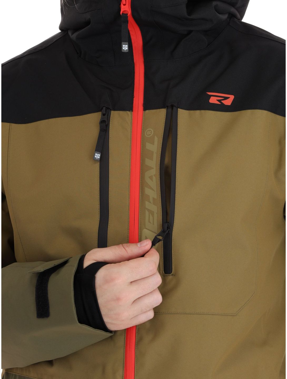 Rehall, Cropp-R ski-jas heren Military bruin, groen, zwart 