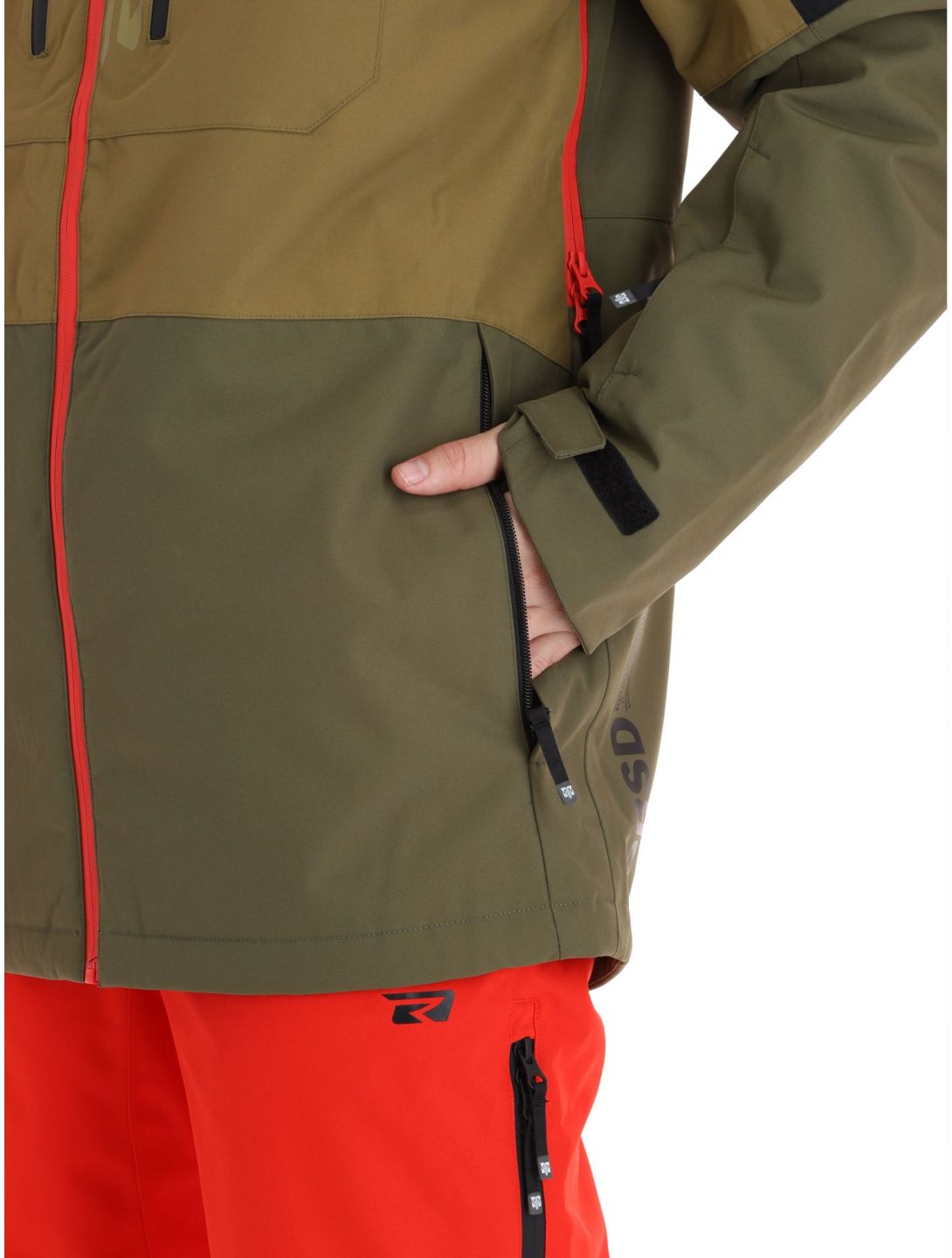 Rehall, Cropp-R ski-jas heren Military bruin, groen, zwart 