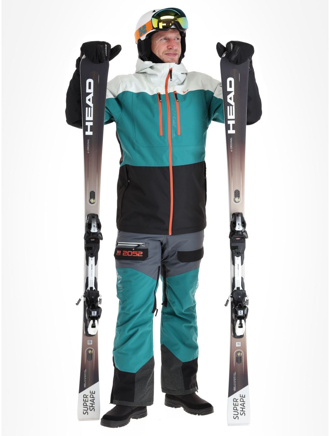 Rehall, Cropp-R ski-jas heren Teal green blauw, wit, zwart 