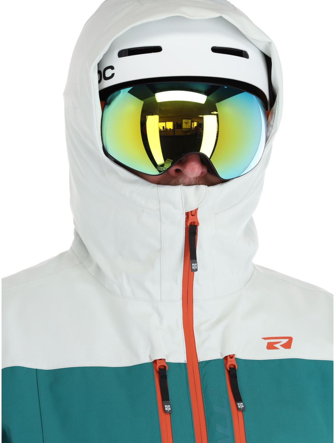 Rehall, Cropp-R ski-jas heren Teal green blauw, wit, zwart 