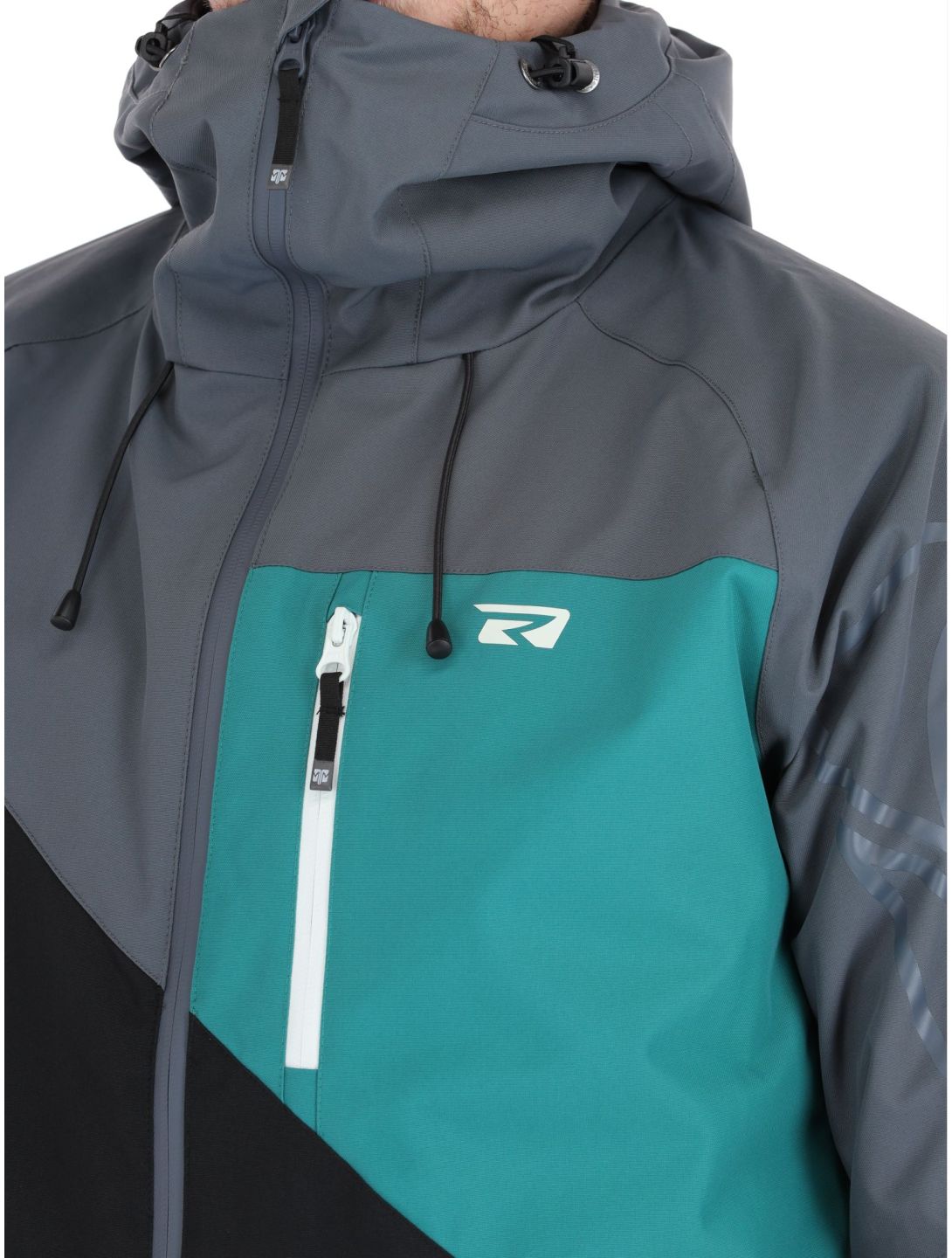 Rehall, Dick-R ski-jas heren Teal green blauw, grijs, zwart 