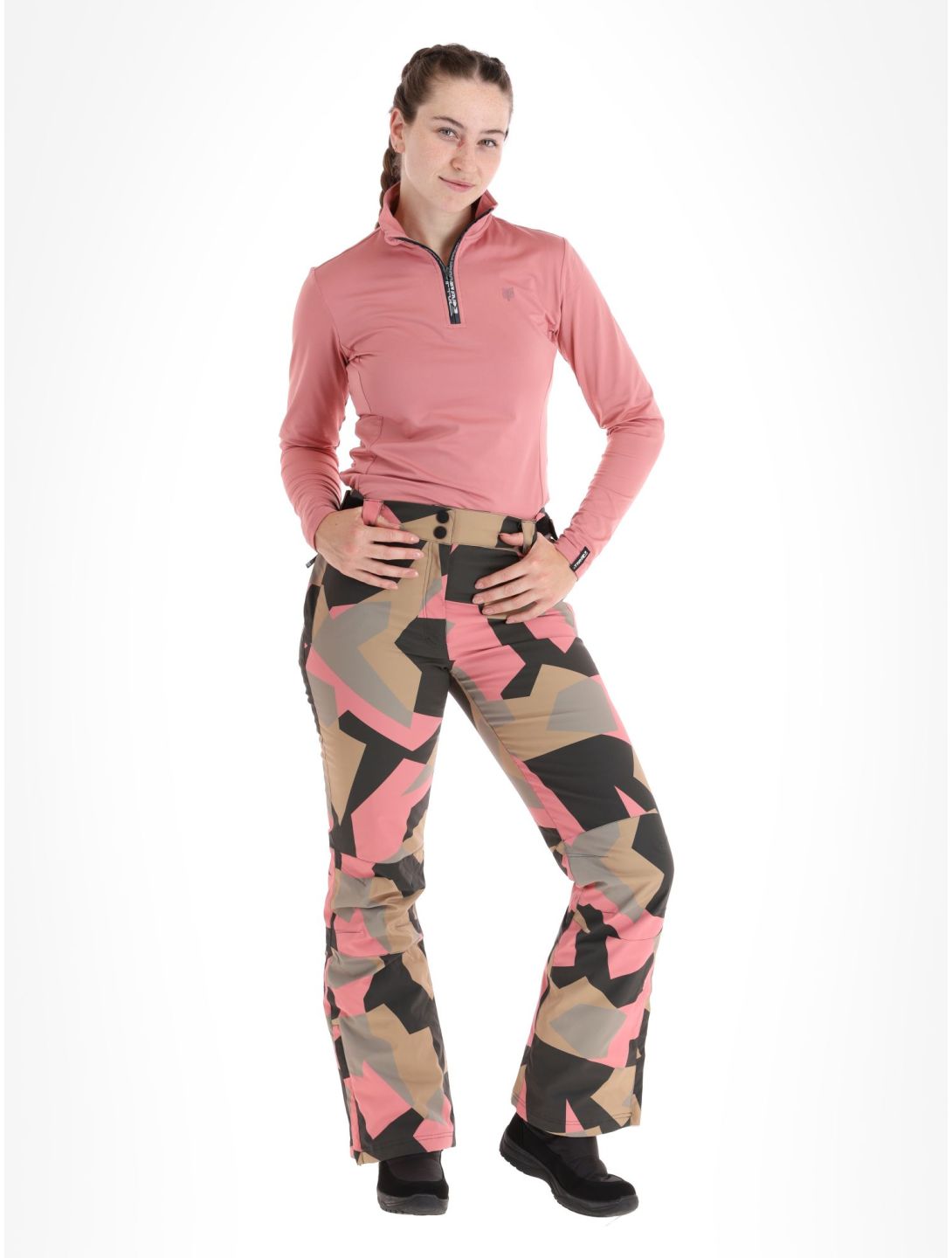 Rehall, Eva-R skibroek dames Camo Rose roze 