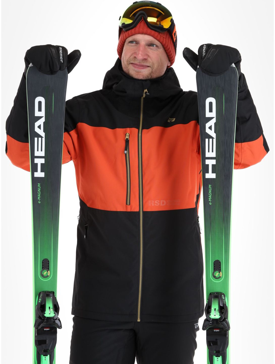 Rehall, Geri-R ski-jas heren Rust bruin, zwart 