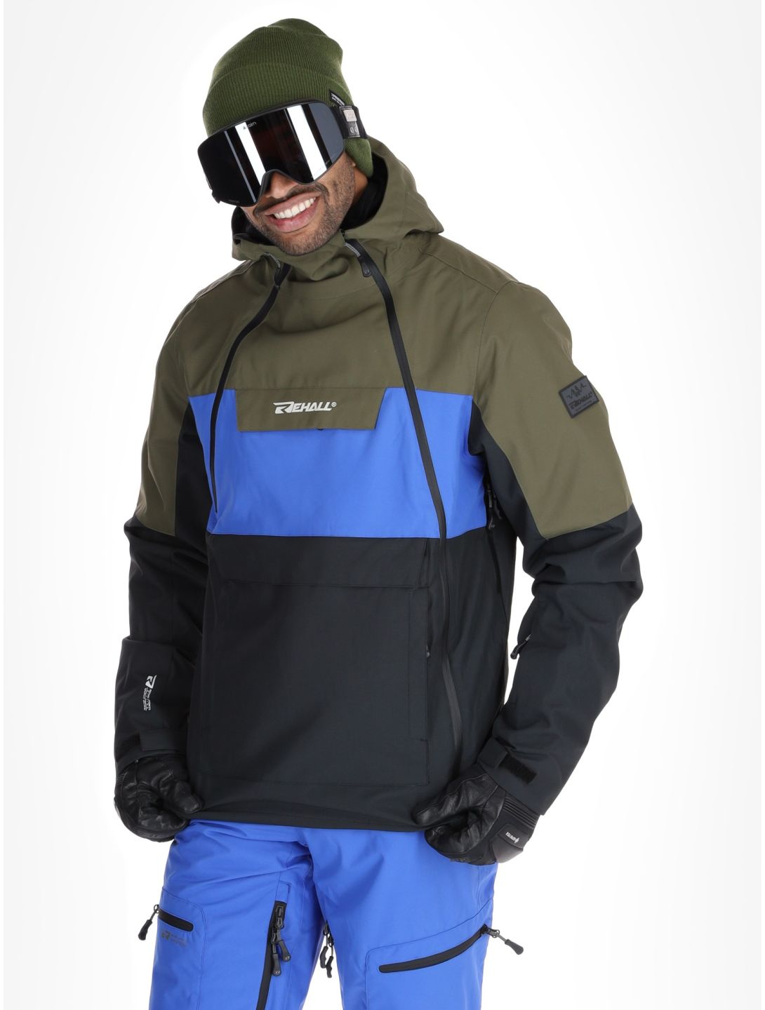 Rehall, Helicon-R ski-jas heren Reflex Blue blauw, groen, zwart 