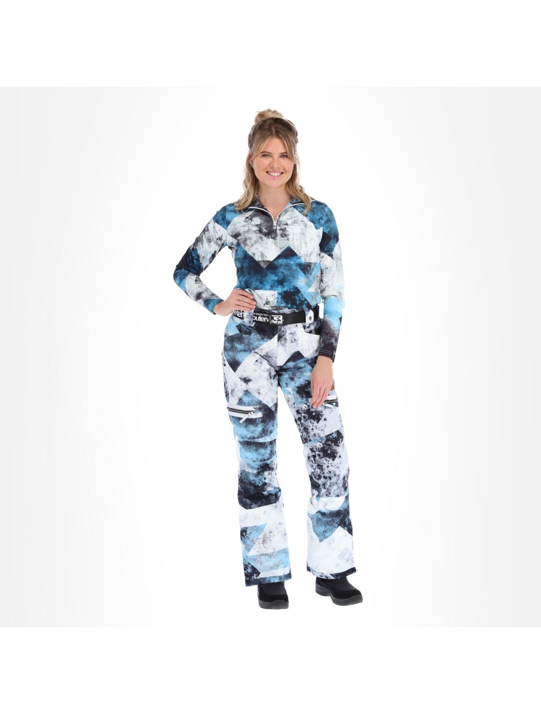 Rehall, Keely-R skibroek dames graphic Blauw/Wit