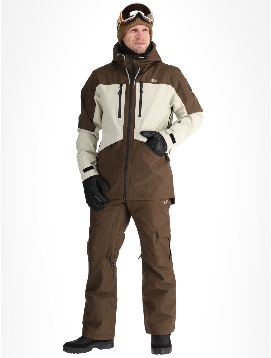 Rehall, Lhotse-R ski-jas heren Choco beige, bruin 