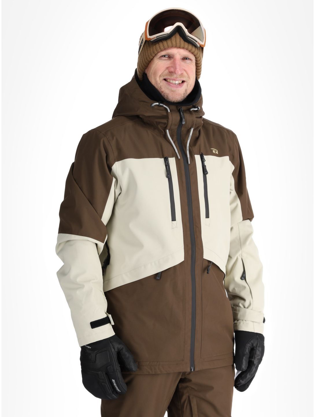 Rehall, Lhotse-R ski-jas heren Choco beige, bruin 