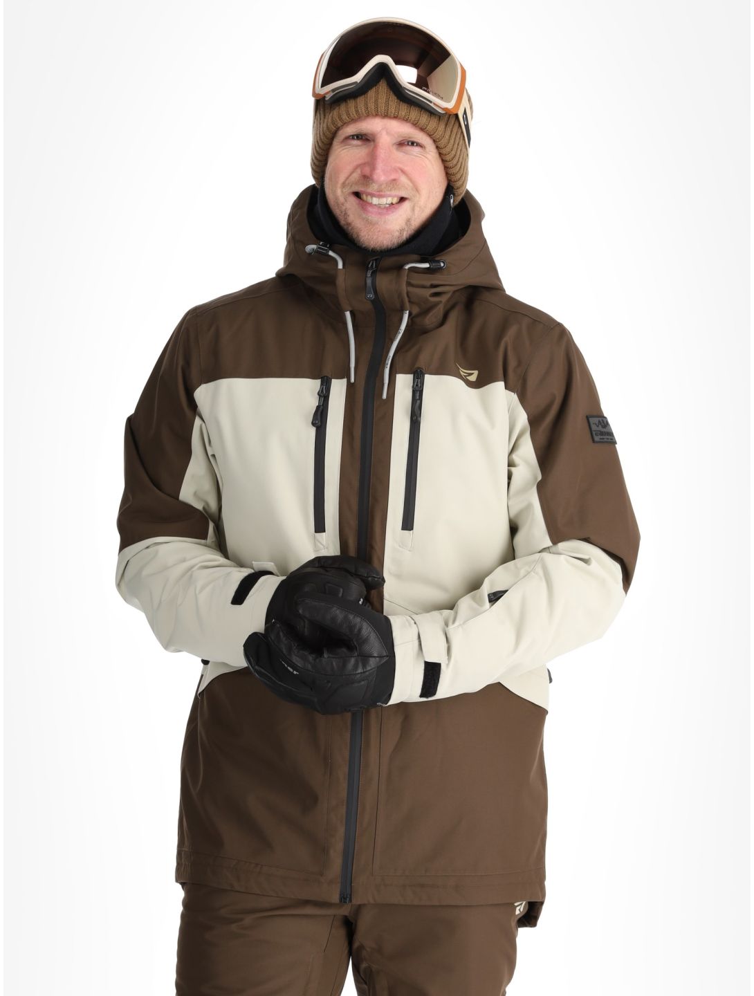 Rehall, Lhotse-R ski-jas heren Choco beige, bruin 