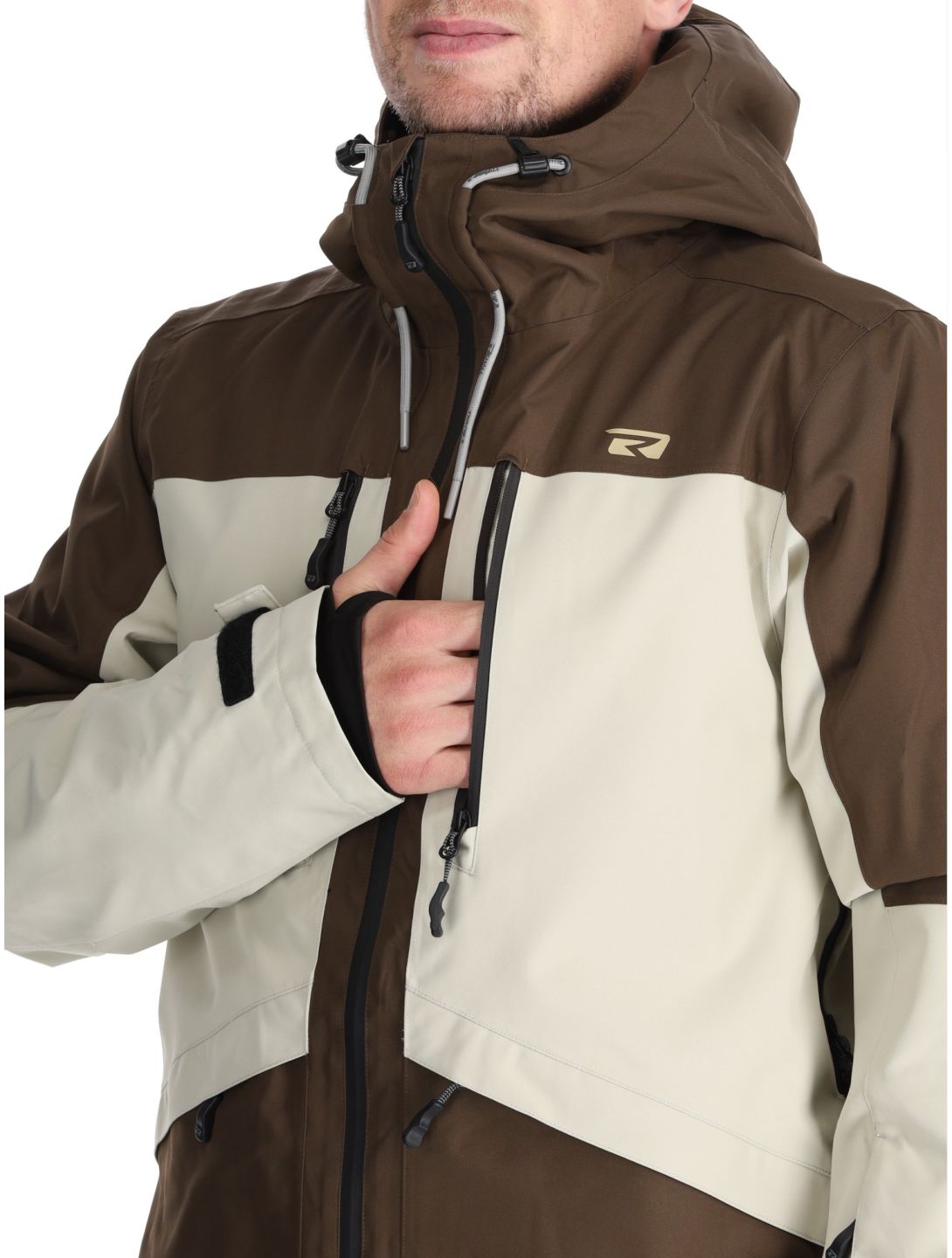 Rehall, Lhotse-R ski-jas heren Choco beige, bruin 