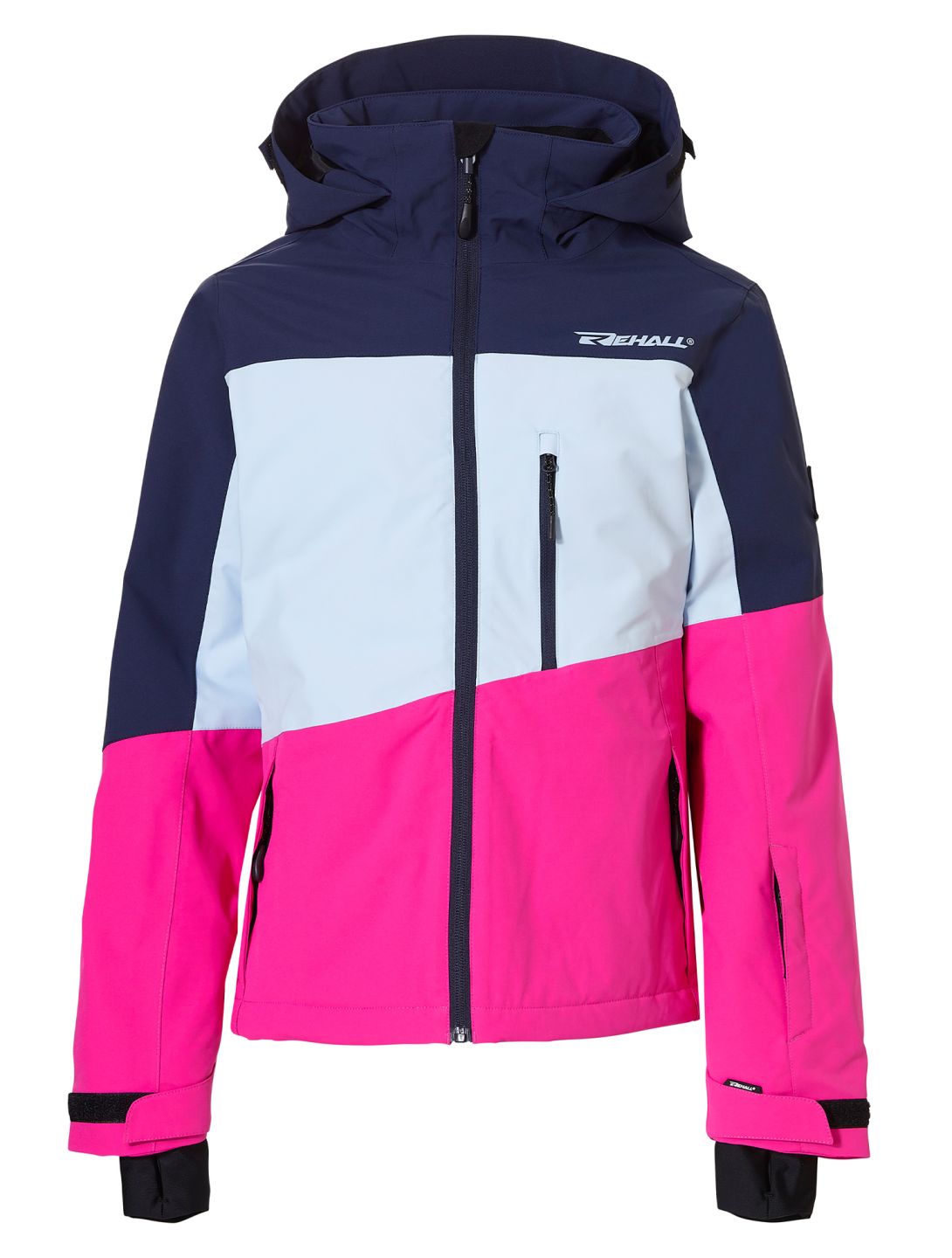 Rehall, Liv-R ski-jas kinderen Skyway blauw, roze 