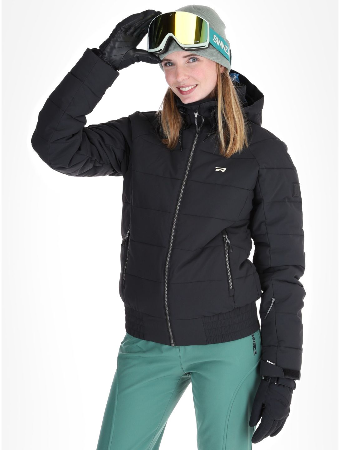 Rehall, Puffy-R ski-jas dames Caviar zwart 