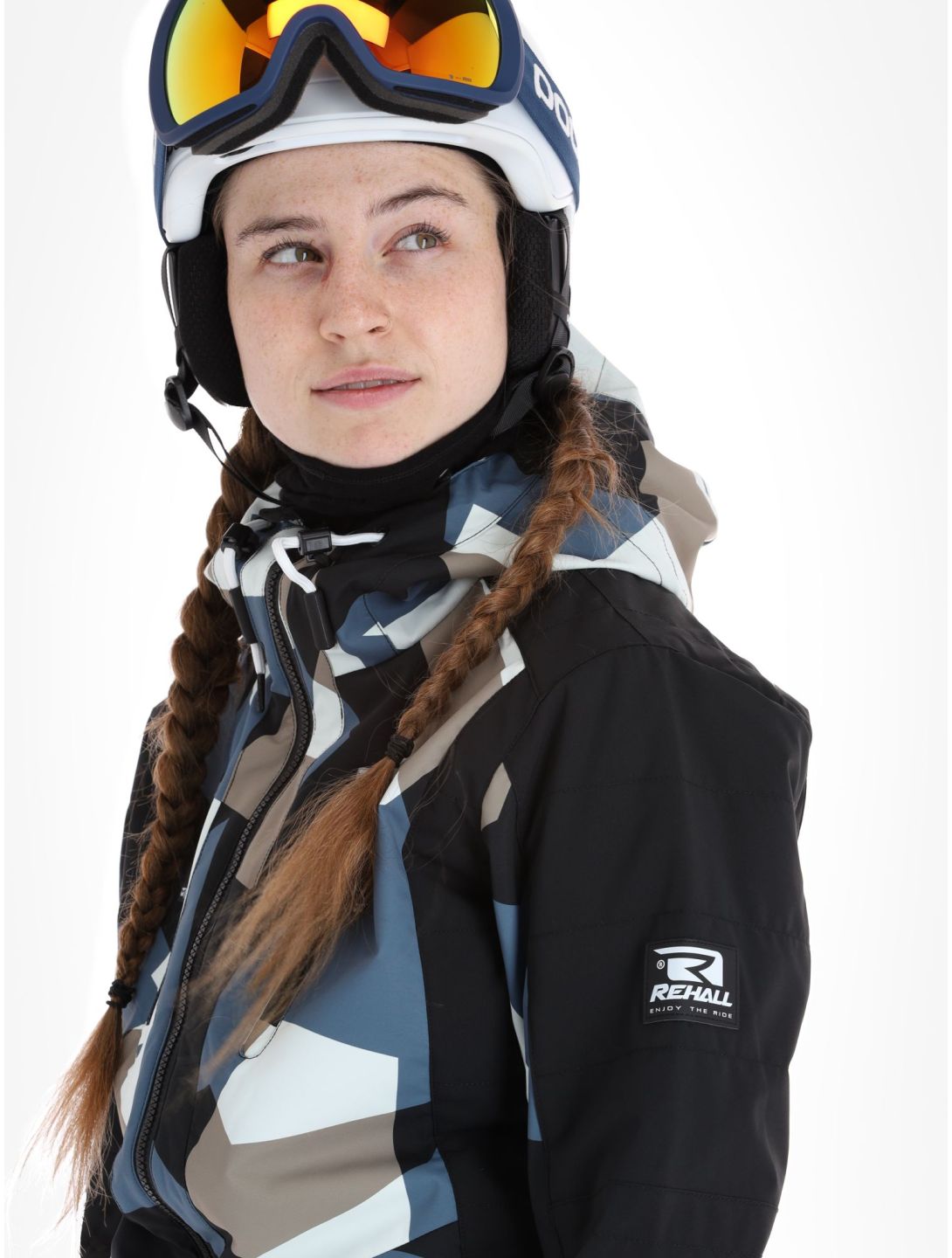 Rehall, Sebbi-R ski-jas dames Camo White wit 