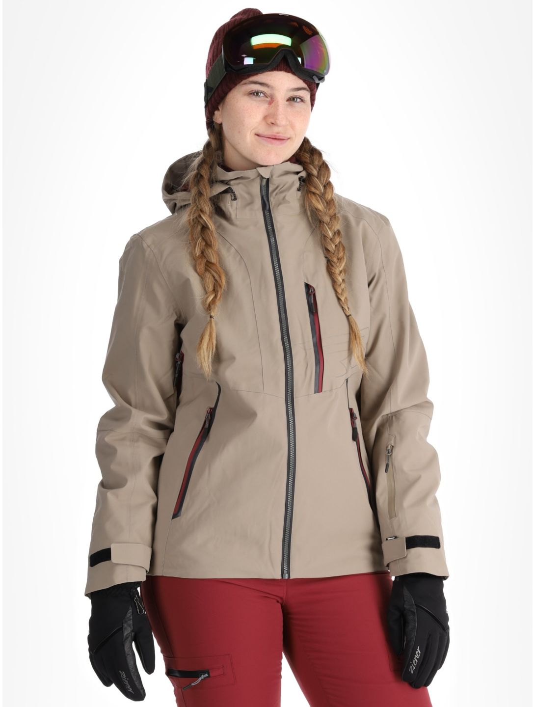 Rehall, Skye-R ski-jas dames Brindle beige 