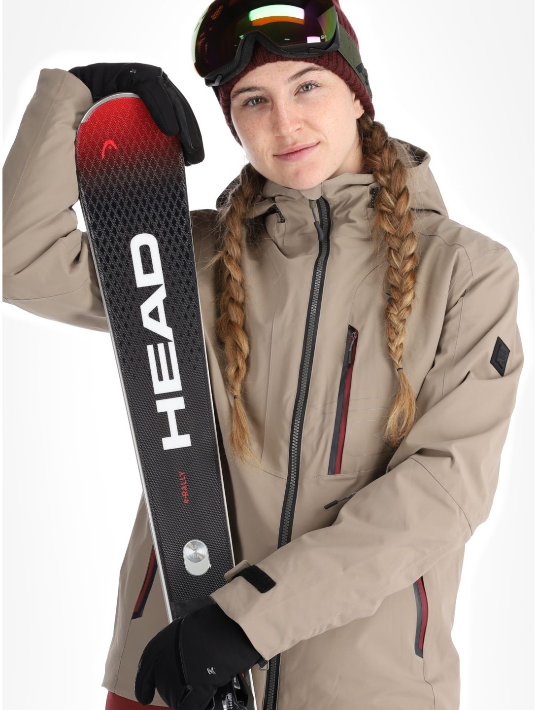 Rehall, Skye-R ski-jas dames Brindle beige 