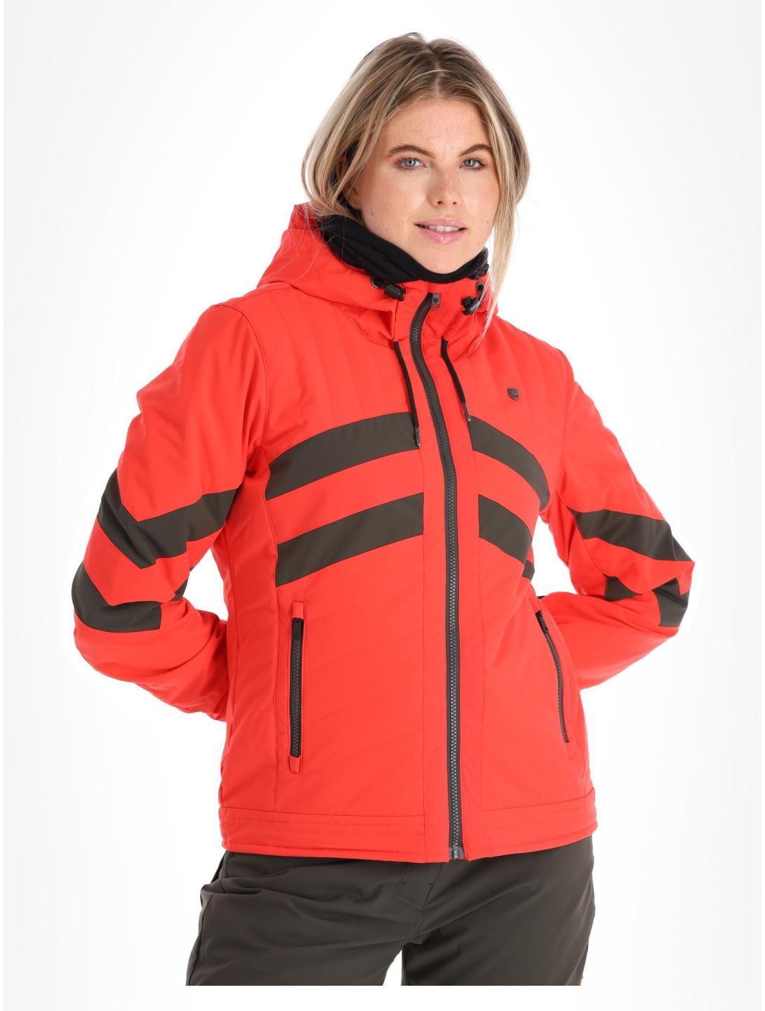 Rehall, Soof-R ski-jas dames Hibiscus Red rood 