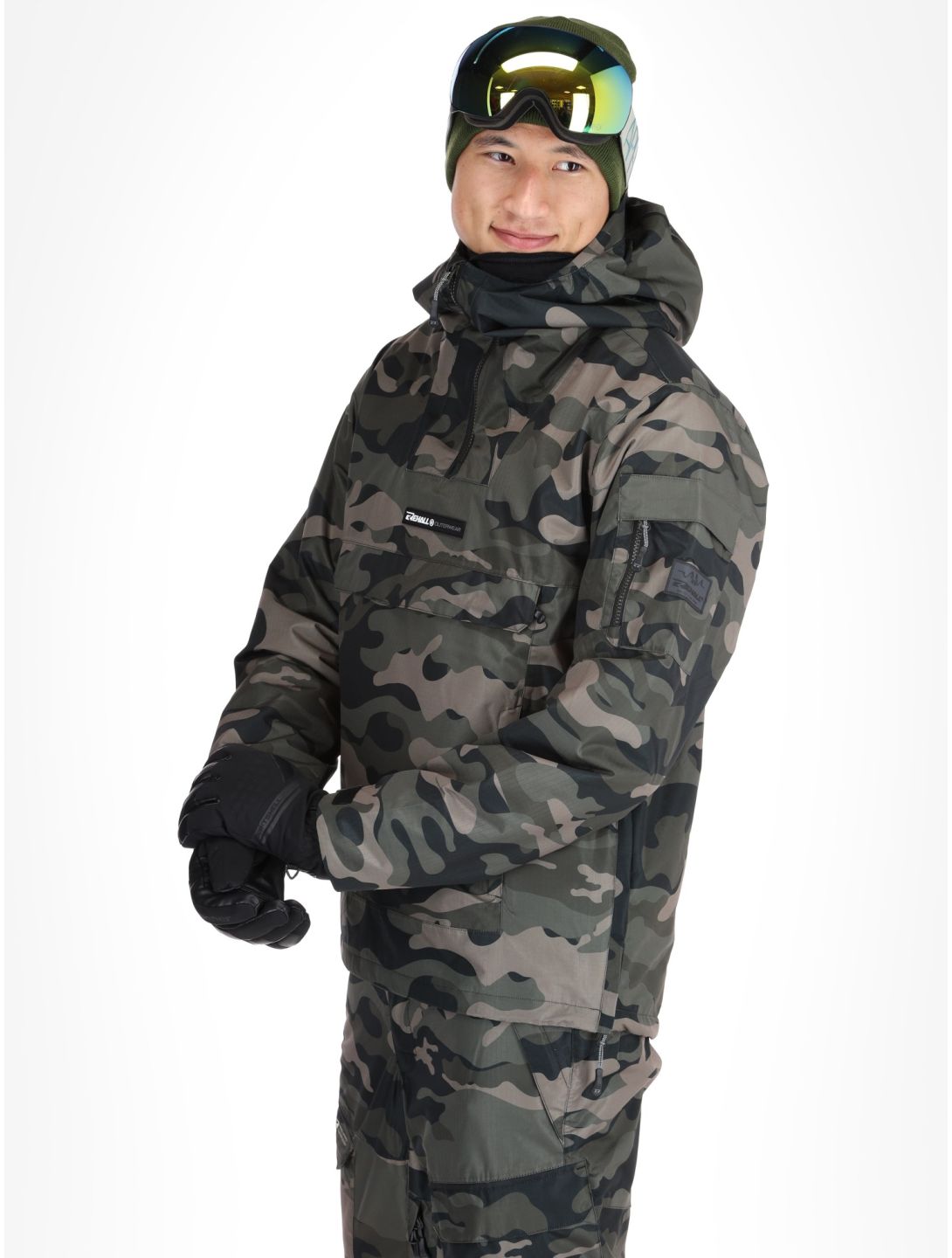 Rehall, Tabor-R winter anorak heren Camo Black zwart 