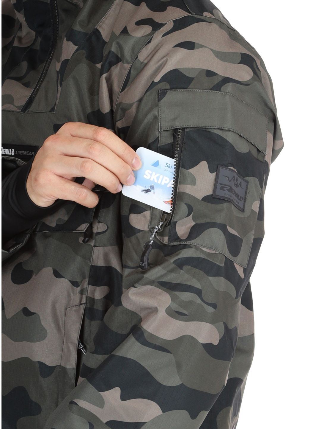 Rehall, Tabor-R winter anorak heren Camo Black zwart 