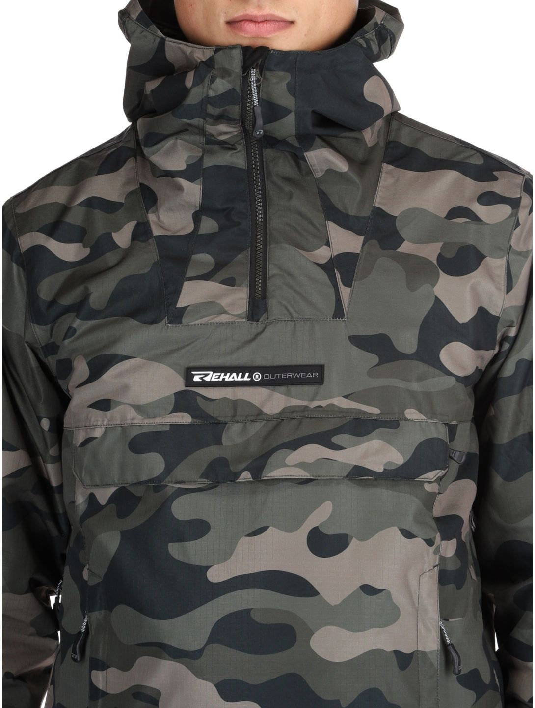 Rehall, Tabor-R winter anorak heren Camo Black zwart 