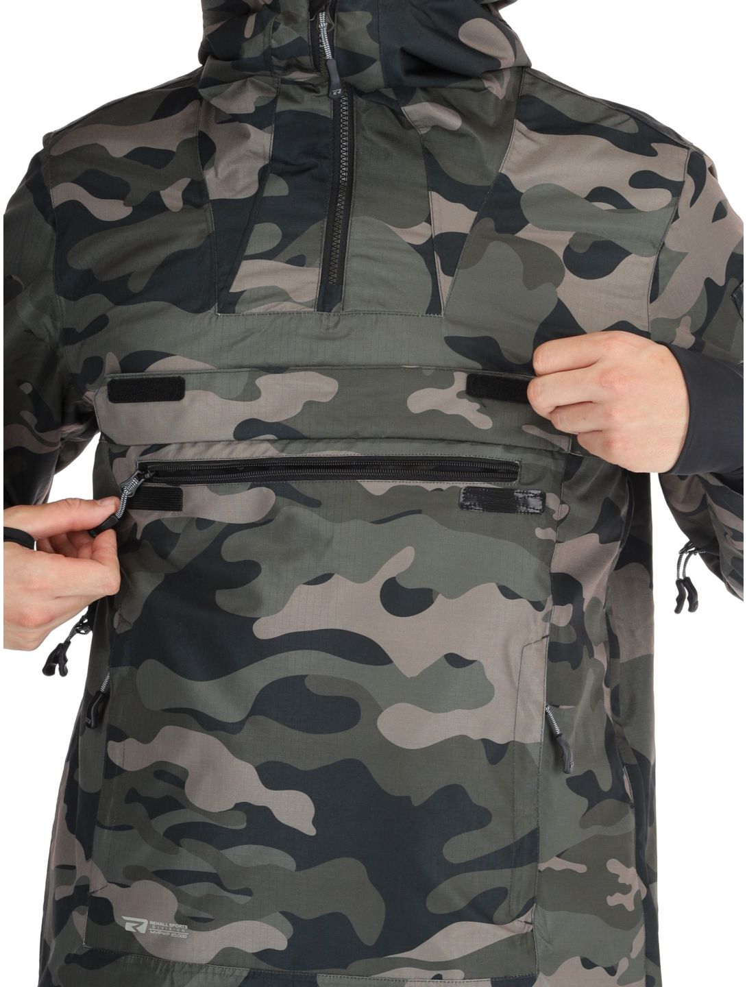 Rehall, Tabor-R winter anorak heren Camo Black zwart 