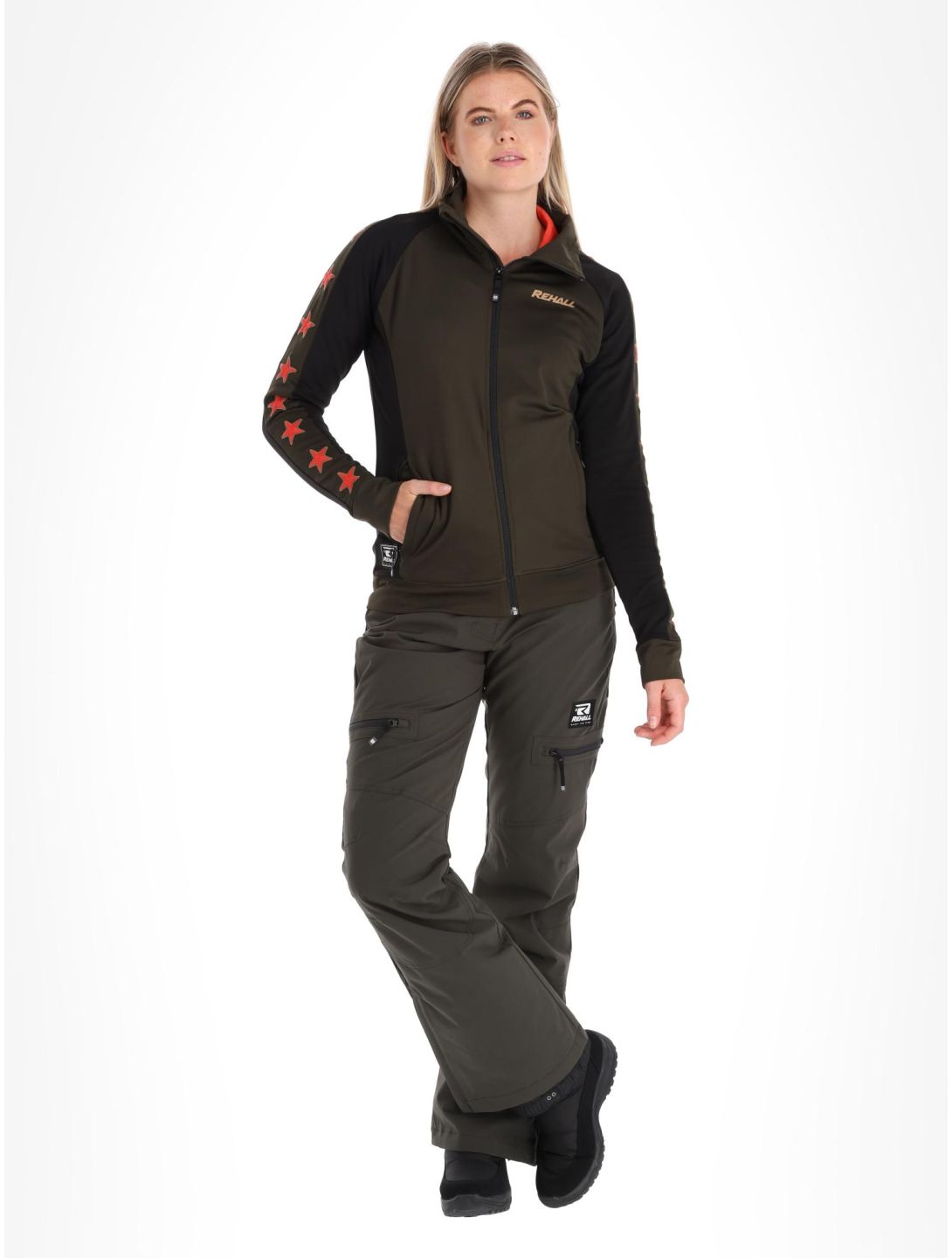 Rehall, Tess-R vest dames Graphite grijs, zwart 